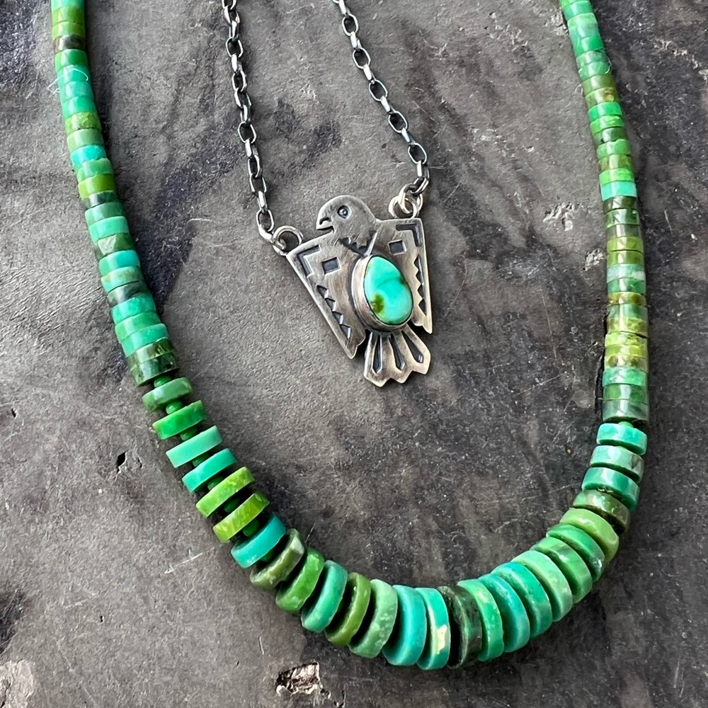 Turquoise Heishi Necklace